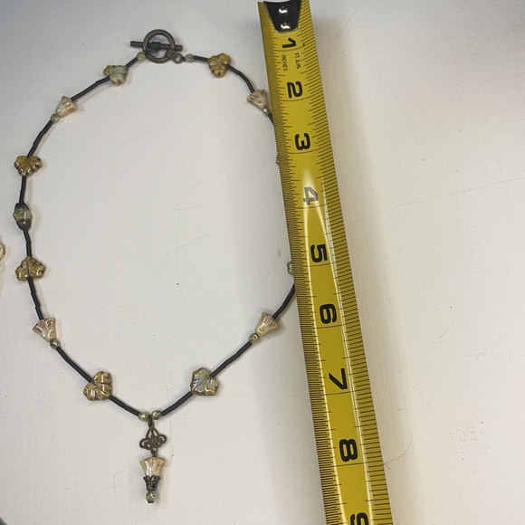 Handmade leaf Necklace and bracelet set - Picture 4 of 9